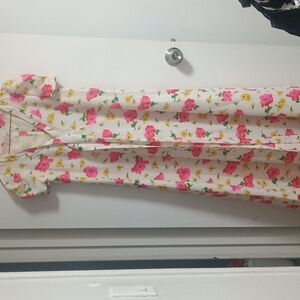 Handmade Floral V-Neck Maxi